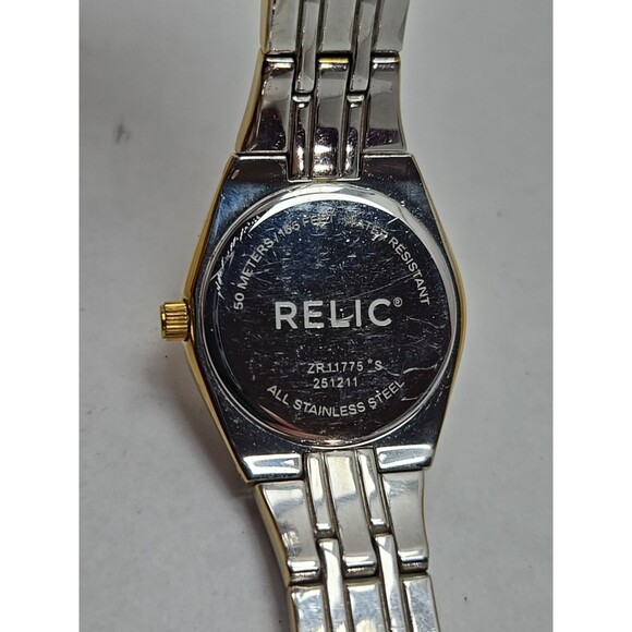 Relic Womens Queens Court ZR11775 Two Tone Crystal Watch 27mm Quartz New Battery - Picture 11 of 11